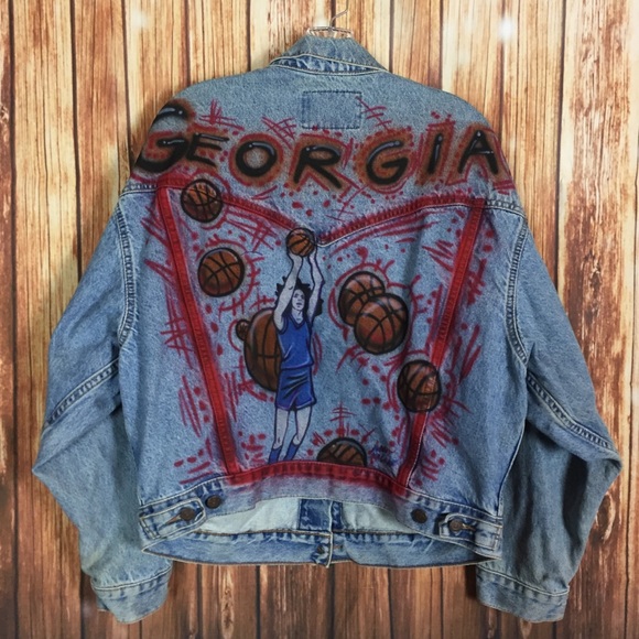 jean jacket airbrushed